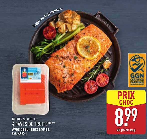 4 PAVÉS DE TRUITE