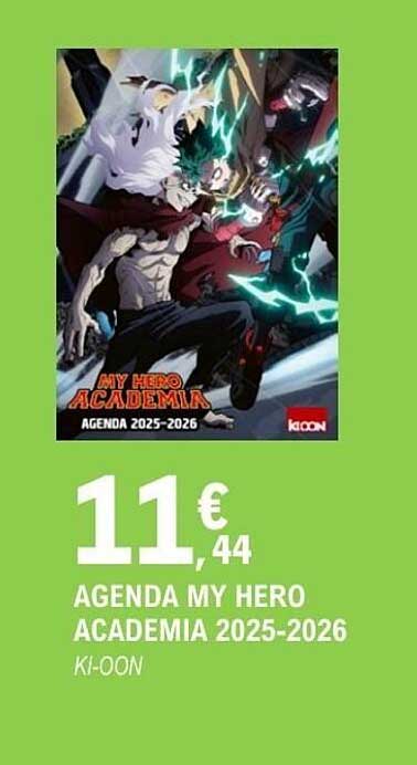 AGENDA MY HERO ACADEMIA 2025-2026