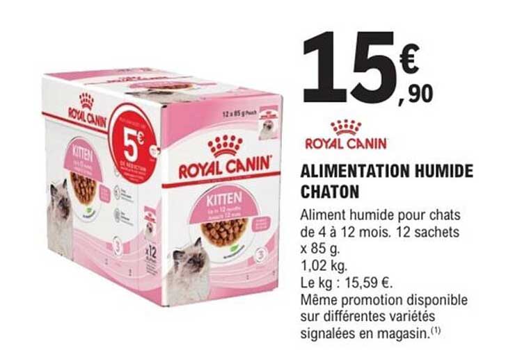 ALIMENTATION HUMIDE CHATON