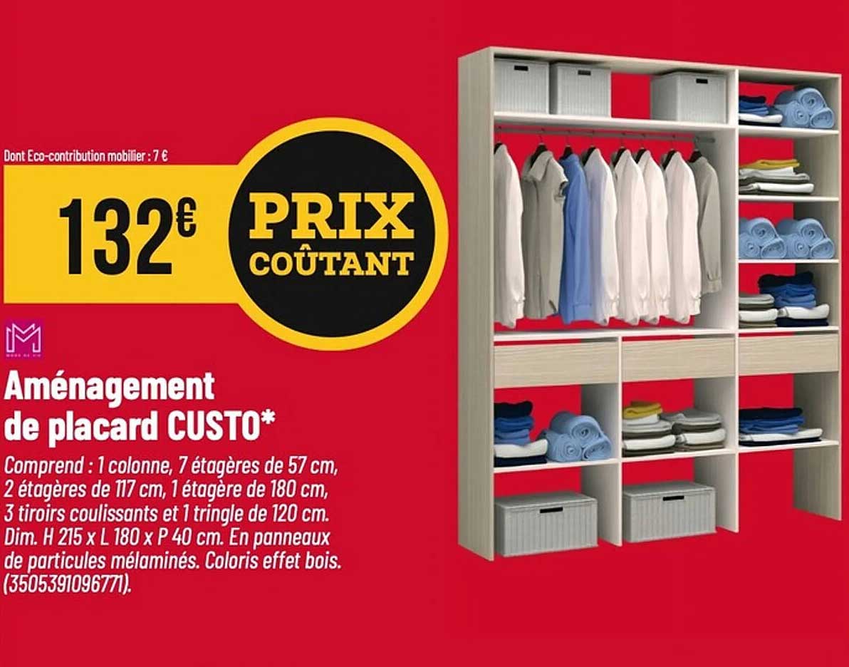 Aménagement de placard CUSTO*