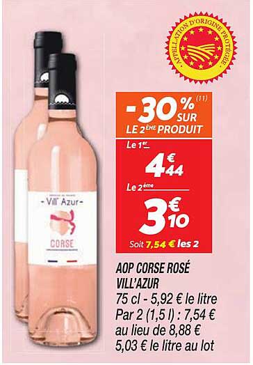 AOP CORSE ROSÉ VILL'AZUR
