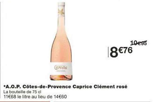 A.O.P. Côtes-de-Provence Caprice Clément rosé