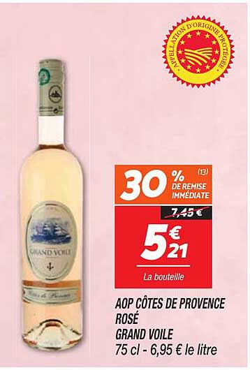 AOP CÔTES DE PROVENCE ROSÉ GRAND VOILE