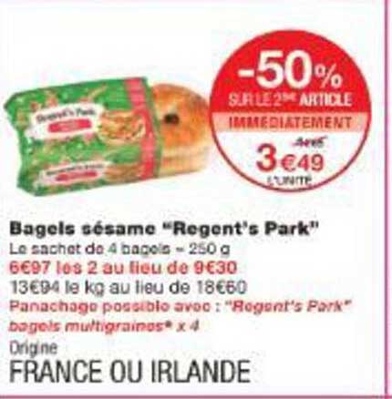 Bagels sésame "Regent's Park"
