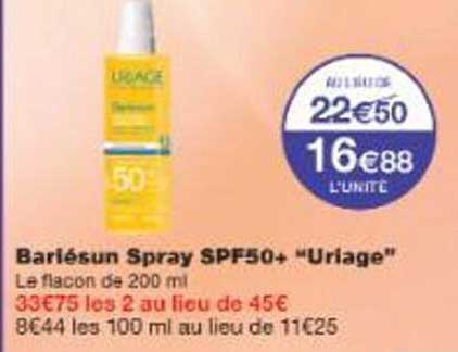 Bariésun Spray SPF50+ “Uriage”