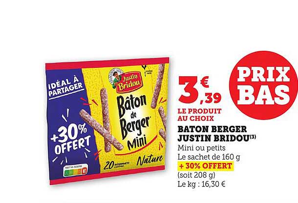 BATON BERGER JUSTIN BRIDOU
