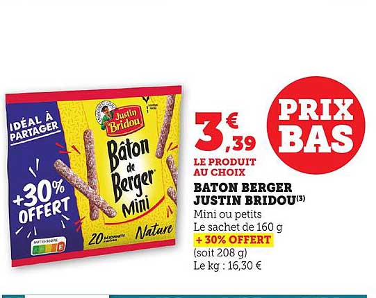 Baton Berger Justin Bridou