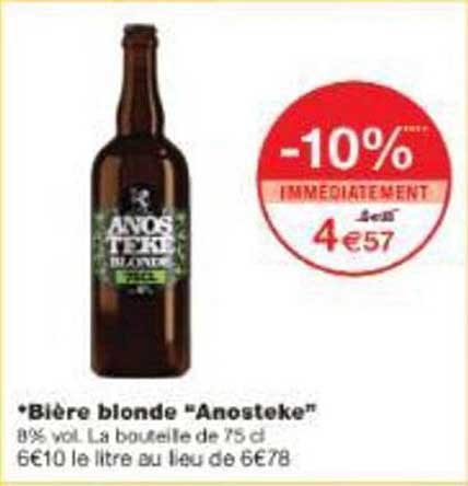 Bière blonde "Anosteke"