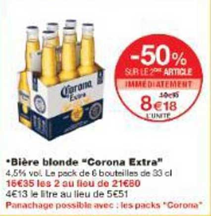 Bière blonde “Corona Extra”