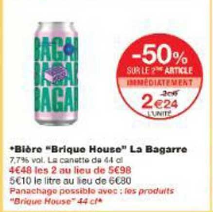 Bière "Brique House" La Bagarre