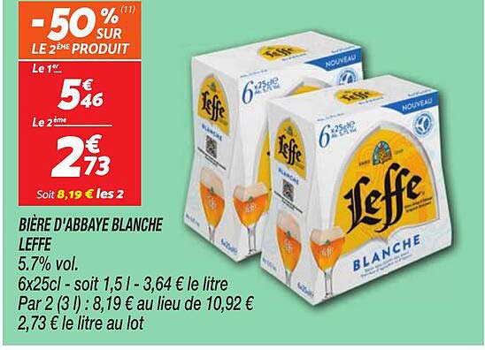 BIÈRE D’ABBAYE BLANCHE LEFFE