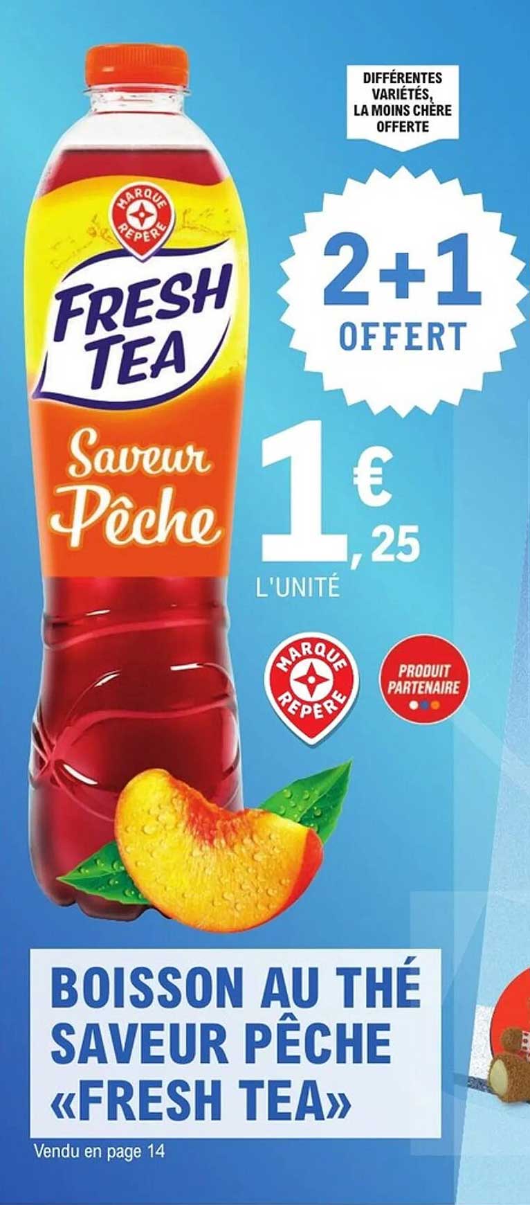 BOISSON AU THÉ SAVEUR PÊCHE «FRESH TEA»