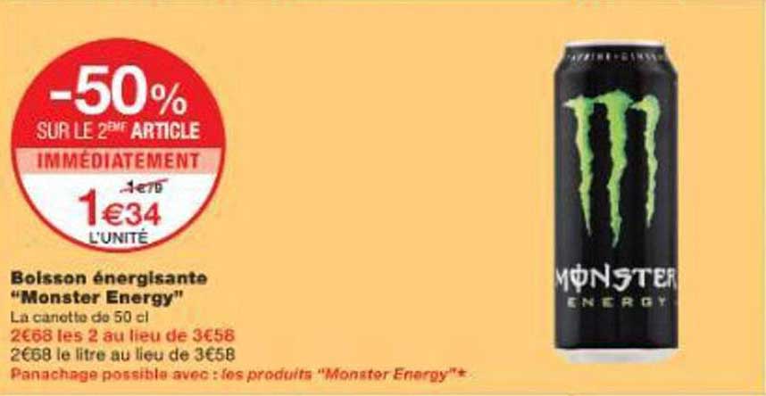 Boisson énergisante “Monster Energy”