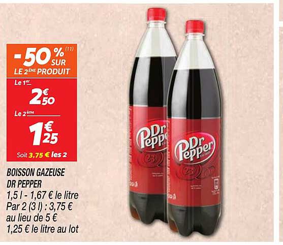 BOISSON GAZEUSE DR PEPPER