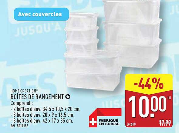 BOÎTES DE RANGEMENT