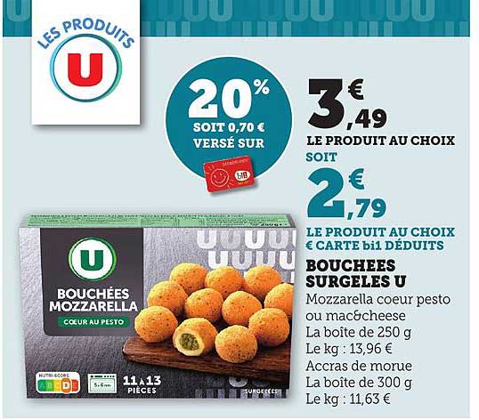 BOUCHÉES SURGELÉS U