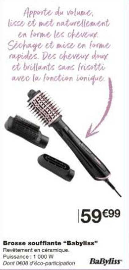 Brosse soufflante "Babyliss"