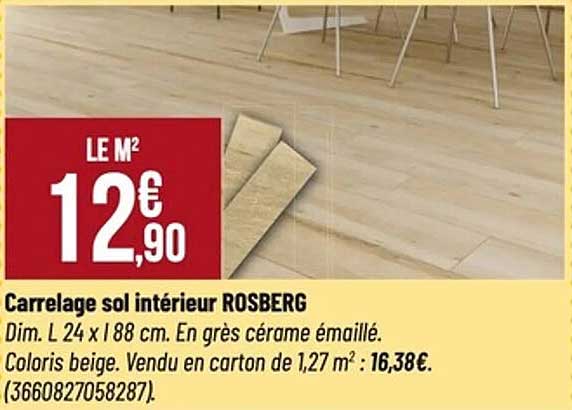 Carrelage sol intérieur ROSBERG