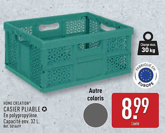 CASIER PLIABLE