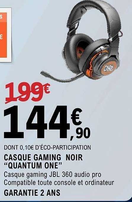 CASQUE GAMING NOIR “QUANTUM ONE”