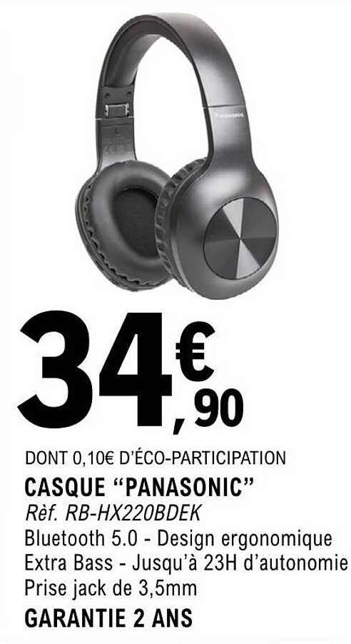 CASQUE “PANASONIC”