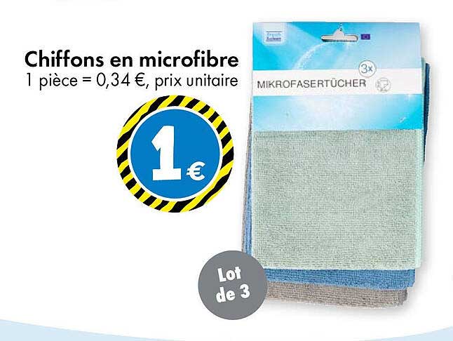Chiffons en microfibre