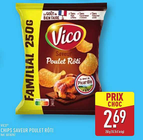 Chips Saveur Poulet Rôti