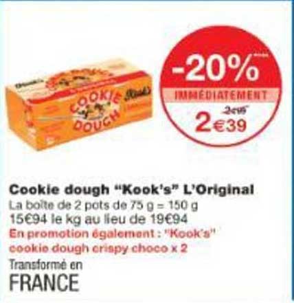 Cookie dough “Kook's” L'Original