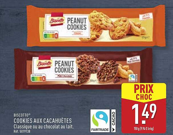 COOKIES AUX CACAHUÈTES