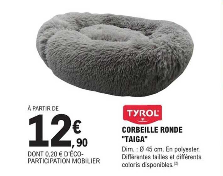 CORBEILLE RONDE "TAIGA"