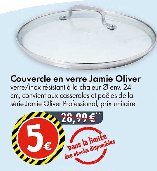 Couvercle en verre Jamie Oliver