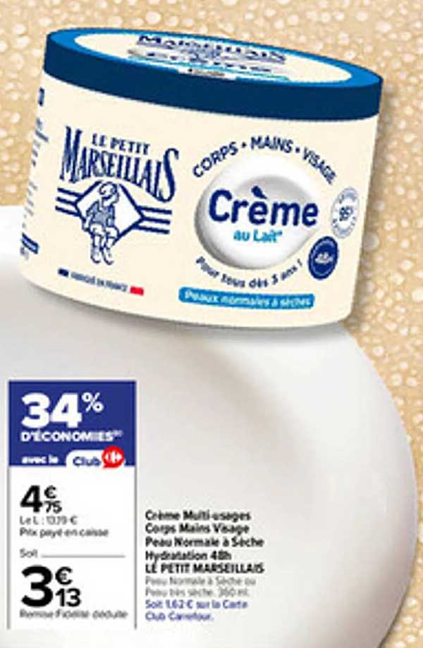 Crème Multi-usages Corps Mains Visage