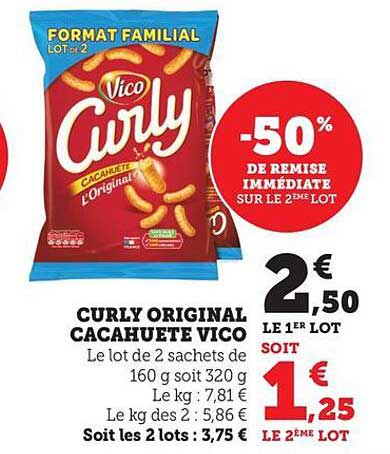 CURLY ORIGINAL CACAHUETE VICO