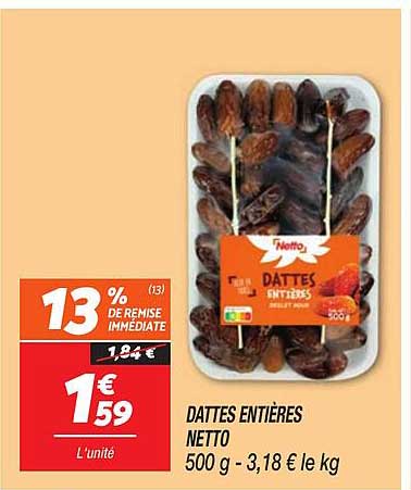 DATTES ENTIÈRES NETTO