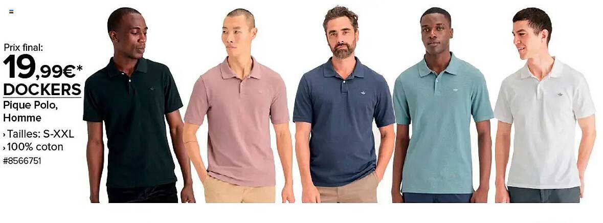 DOCKERS Pique Polo, Homme