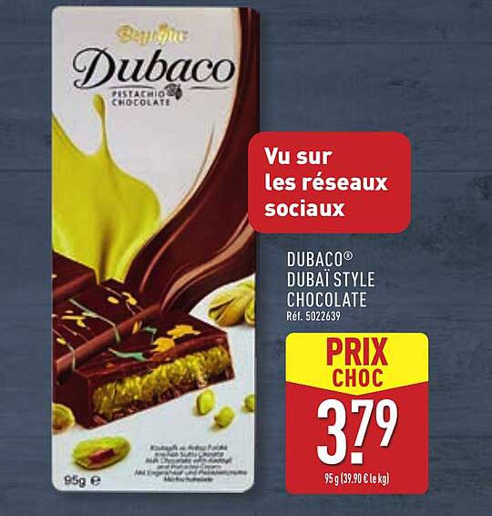 DUBACO® DUBAÏ STYLE CHOCOLATE