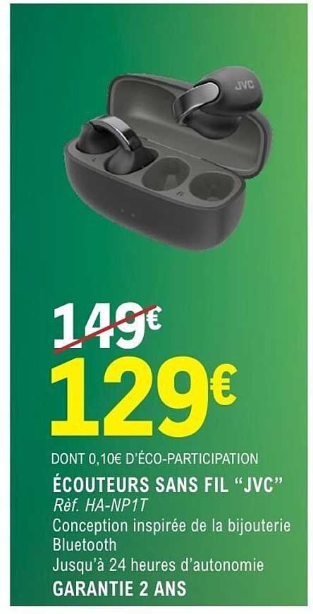 ÉCOUTEURS SANS FIL "JVC"