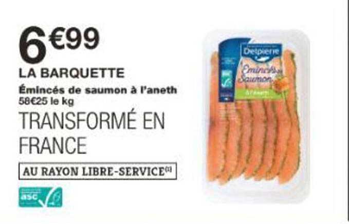 Émincés de saumon à l’aneth