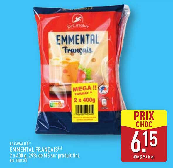 EMMENTAL FRANÇAIS 2 x 400g