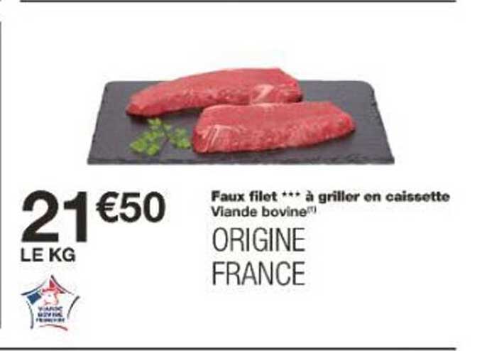 Faux filet *** à griller en caissette