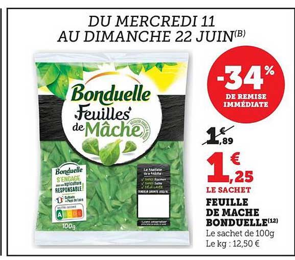 Feuille de Mâche Bonduelle