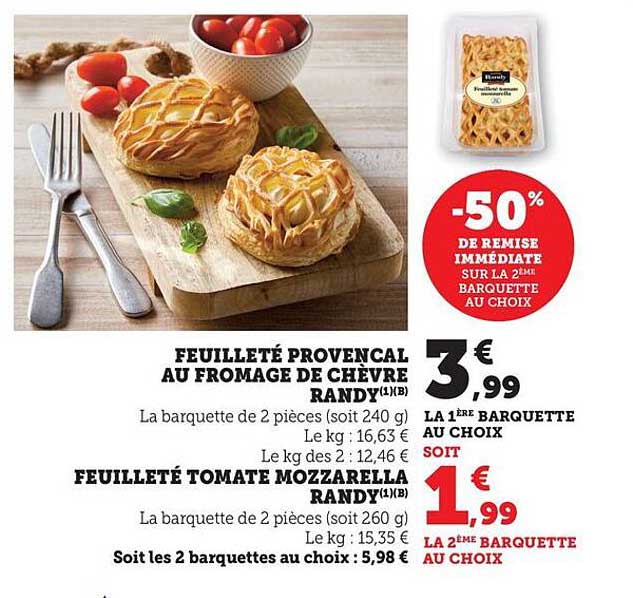 Feuilleté Provençal au fromage de chèvre