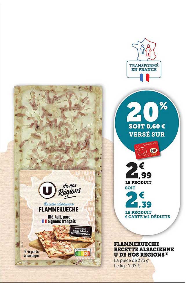 FLAMMEKUECHE RECETTE ALSACIENNE U DE NOS RÉGIONS
