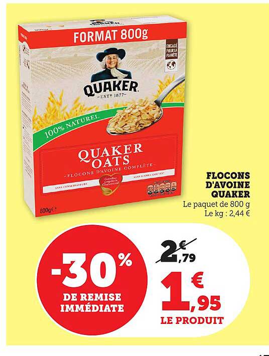 FLOCONS D'AVOINE QUAKER