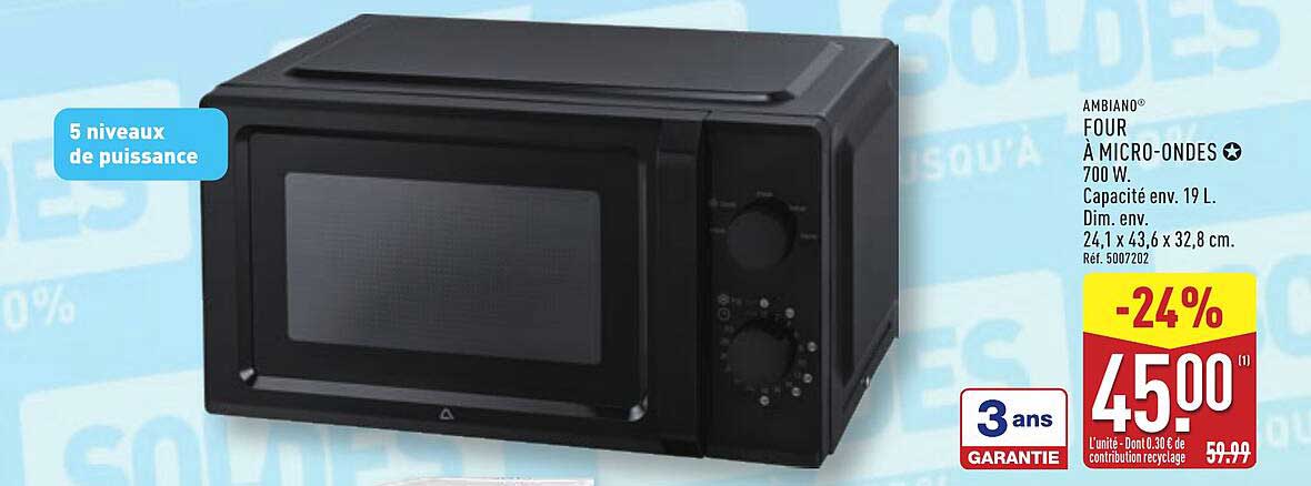 FOUR À MICRO-ONDES 700 W