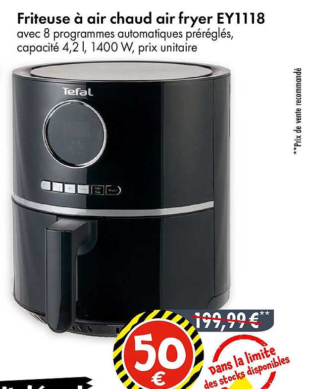 Friteuse à air chaud air fryer EY1118
