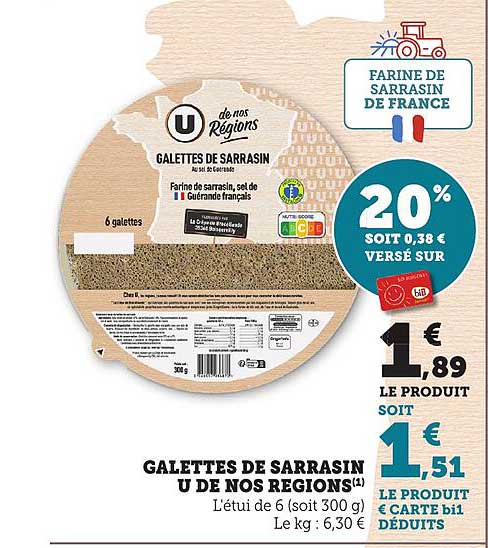GALETTES DE SARRASIN U DE NOS REGIONS