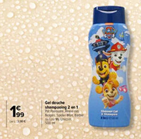 Gel douche shampoing 2 en 1