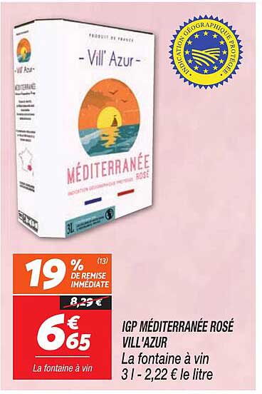 IGP MÉDITERRANÉE ROSÉ VILL'AZUR