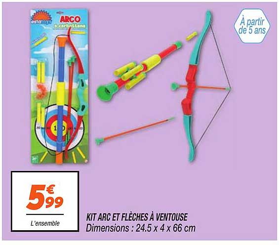 KIT ARC ET FLÈCHES À VENTOUSE